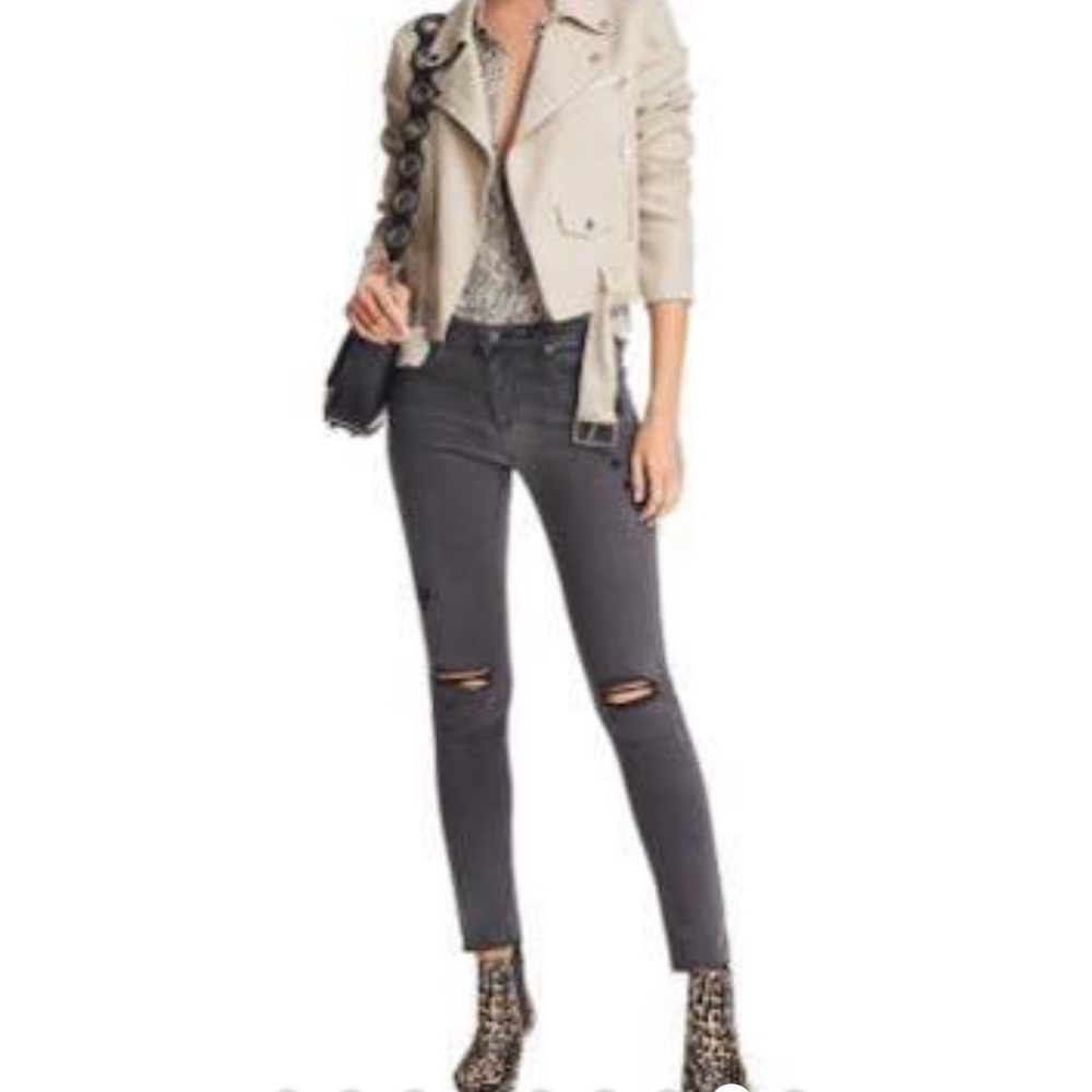 Adriano Goldschmied Skinny Destroyed Ankle Jeans - Picture 6 of 16